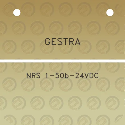 gestra-nrs-1-50b-24vdc