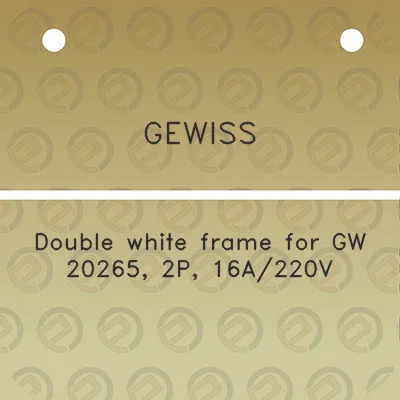 gewiss-double-white-frame-for-gw-20265-2p-16a220v