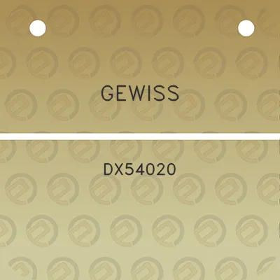 gewiss-dx54020