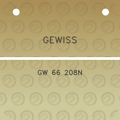 gewiss-gw-66-208n