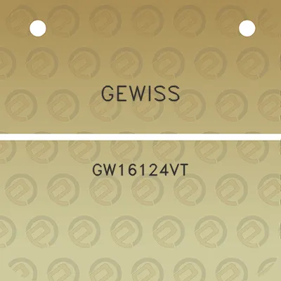 gewiss-gw16124vt