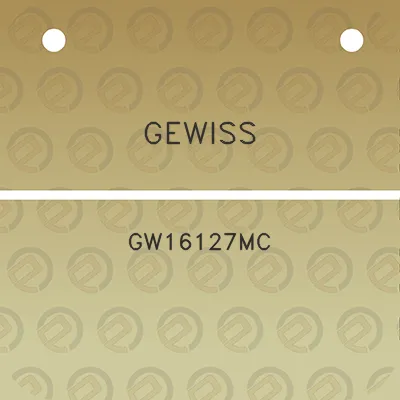 gewiss-gw16127mc