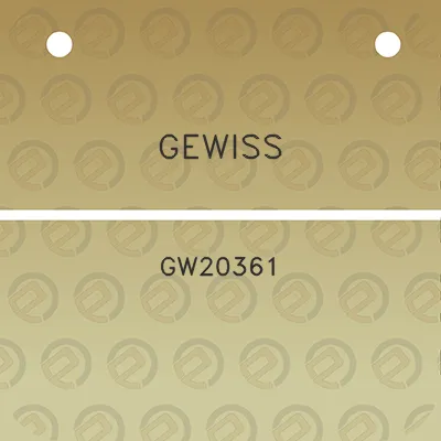 gewiss-gw20361