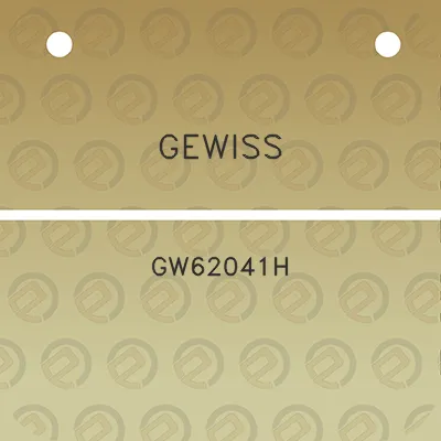 gewiss-gw62041h