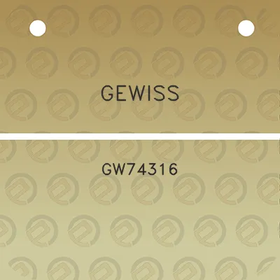 gewiss-gw74316