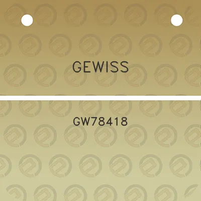 gewiss-gw78418
