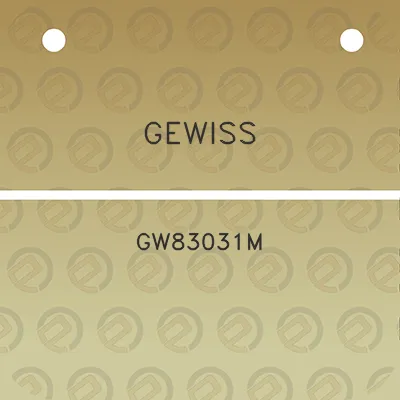 gewiss-gw83031m