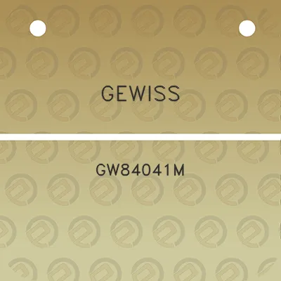 gewiss-gw84041m