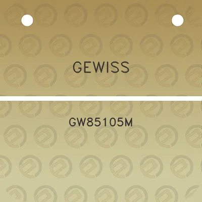 gewiss-gw85105m