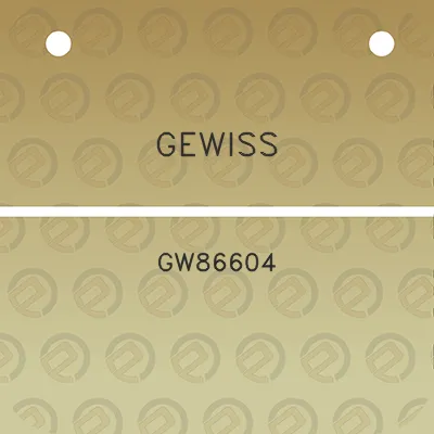 gewiss-gw86604