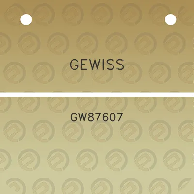 gewiss-gw87607