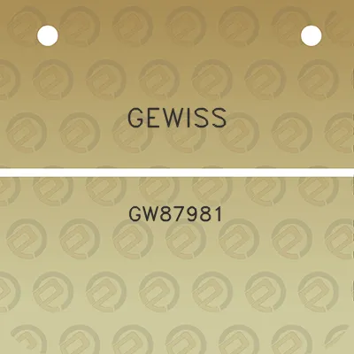 gewiss-gw87981