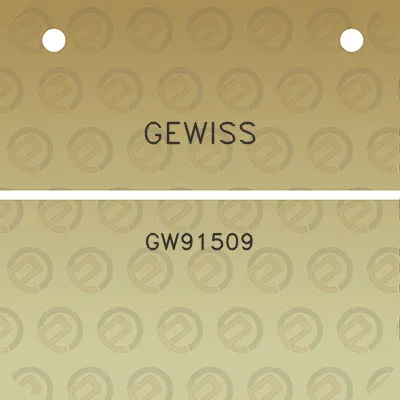 gewiss-gw91509