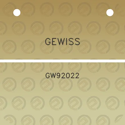gewiss-gw92022