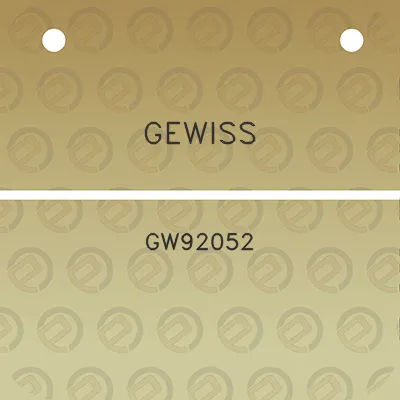 gewiss-gw92052