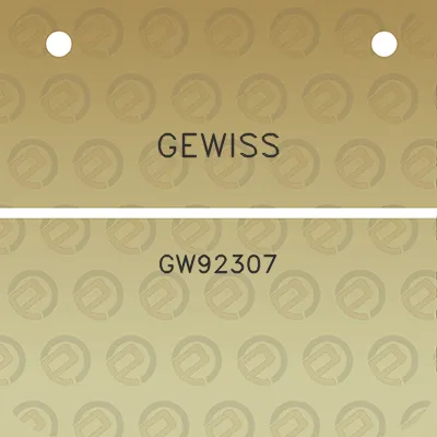 gewiss-gw92307