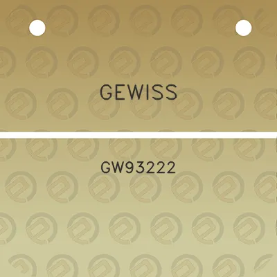 gewiss-gw93222