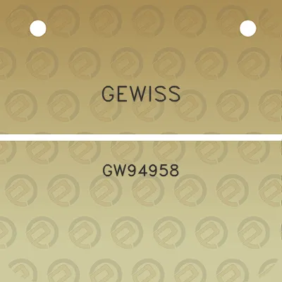 gewiss-gw94958