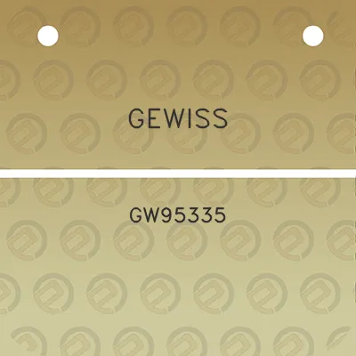 gewiss-gw95335