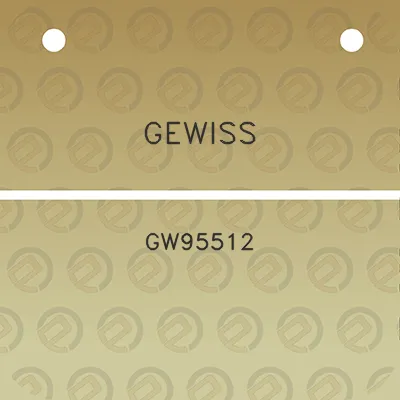 gewiss-gw95512