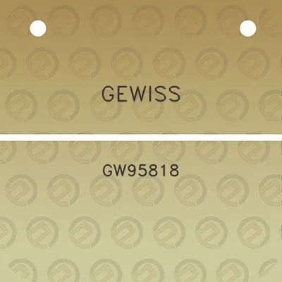 gewiss-gw95818