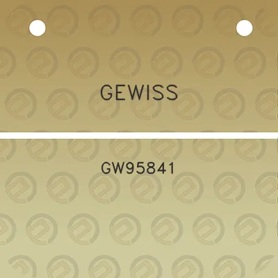 gewiss-gw95841