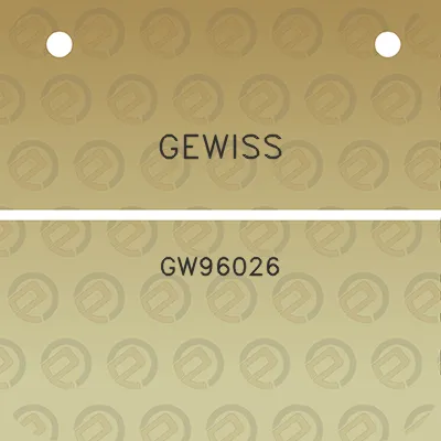 gewiss-gw96026