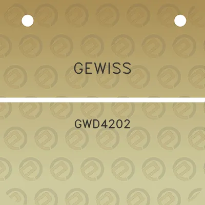 gewiss-gwd4202