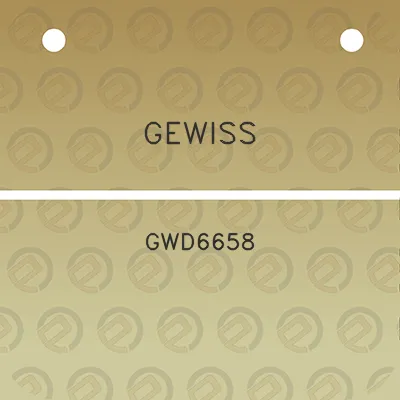 gewiss-gwd6658
