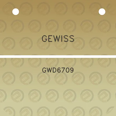 gewiss-gwd6709