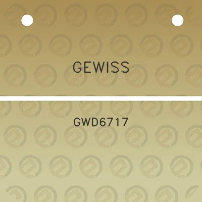 gewiss-gwd6717
