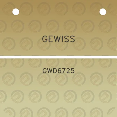 gewiss-gwd6725