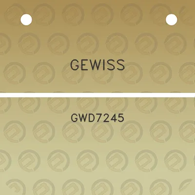 gewiss-gwd7245