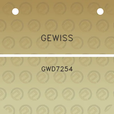 gewiss-gwd7254