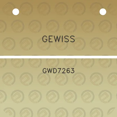 gewiss-gwd7263