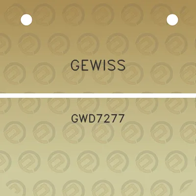 gewiss-gwd7277