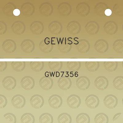 gewiss-gwd7356