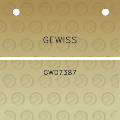gewiss-gwd7387