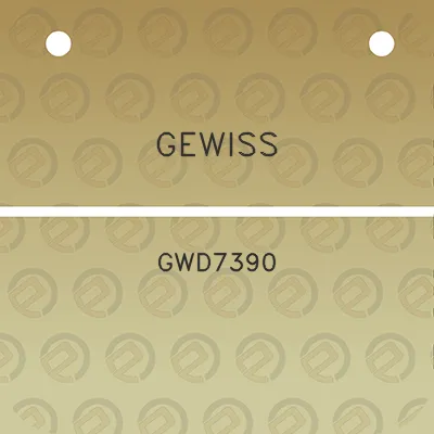 gewiss-gwd7390