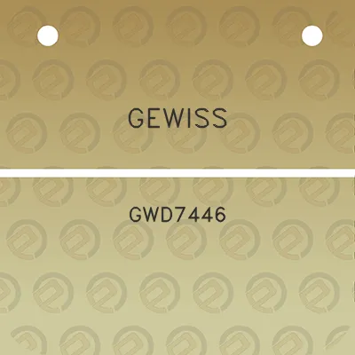 gewiss-gwd7446
