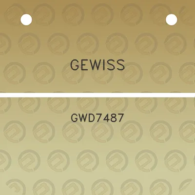 gewiss-gwd7487