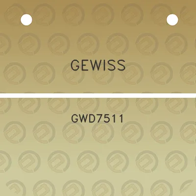 gewiss-gwd7511