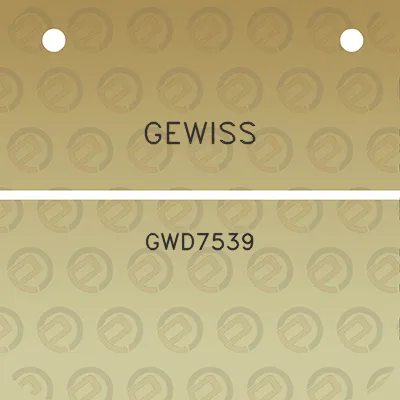gewiss-gwd7539