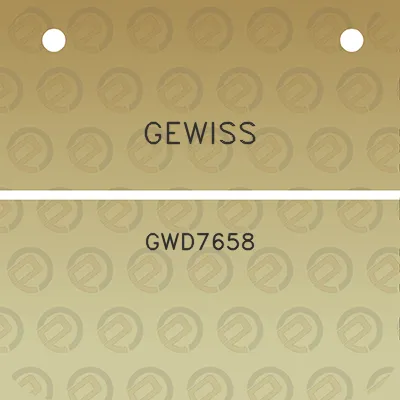 gewiss-gwd7658