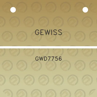 gewiss-gwd7756