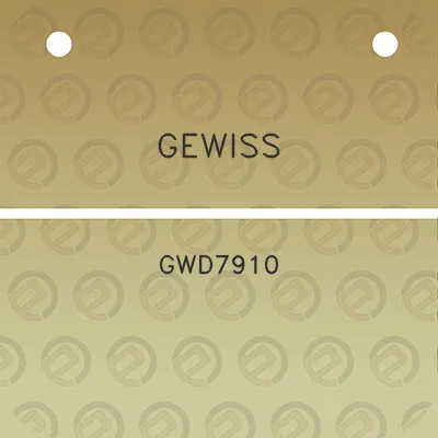 gewiss-gwd7910
