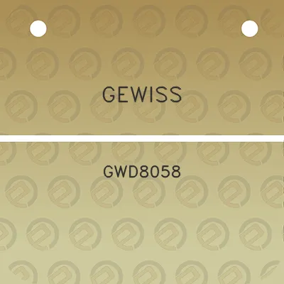 gewiss-gwd8058