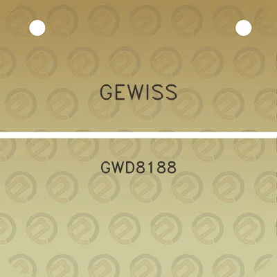 gewiss-gwd8188