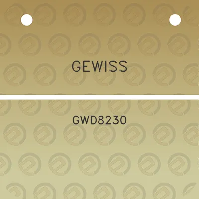 gewiss-gwd8230