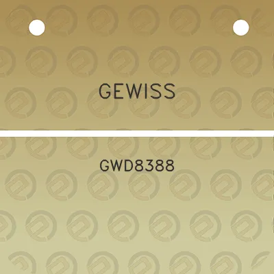 gewiss-gwd8388